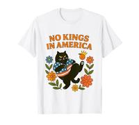 No Kings in America We The People Retro Boho Floral Para Niña Camiseta