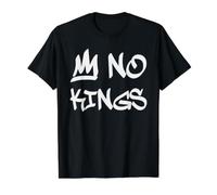 NO Kings - No Reyes Camiseta gráfica económica, Hombre, Negro, M