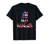 No Kings - No Reyes Camiseta gráfica económica, Hombre, Negro, S
