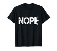 No Kings Nope Protest Sign Horizontal Camiseta gráfica económica