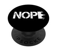 No Kings Nope Protest Sign Horizontal PopSockets PopGrip Adhesivo