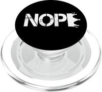 No Kings Nope Protest Sign Horizontal PopSockets PopGrip para MagSafe