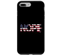No Kings Nope Protest Sign Horizontal US Flag Carcasa para iPhone 7 Plus/8 Plus