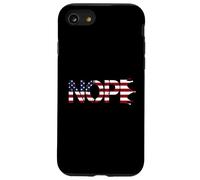 No Kings Nope Protest Sign Horizontal US Flag Carcasa para iPhone SE (2020) / 7 / 8