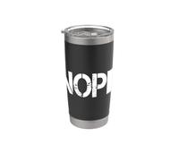 No Kings Nope Protest Sign Horizontal Vaso térmico de acero inoxidable de doble pared