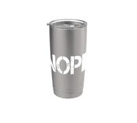 No Kings Nope Protest Sign Horizontal Vaso térmico de acero inoxidable de doble pared