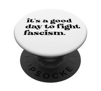 No Kings Protect Democracy It's A Good Day to Fight Fascism PopSockets PopGrip Adhesivo