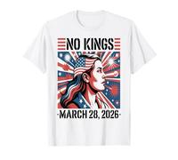 No Kings Protest March 28 2026 Bandera Feminista Gen X Mujer Camiseta