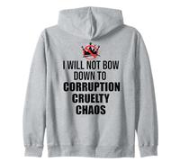 No Kings Protest Sign,Anti Fascism No Corruption No Monarchs Sudadera con Capucha