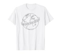 No Kings Sin Reyes Democracia Globo Mundial Camiseta gráfica económica, Hombre, Blanco, S