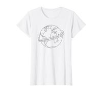 No Kings Sin Reyes Democracia Globo Mundial Camiseta gráfica económica, Mujer, Blanco, XS