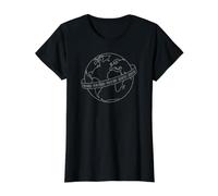 No Kings Sin Reyes Democracia Globo Mundial Camiseta gráfica económica, Mujer, Negro, M