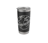No Kings Sin Reyes Democracia Globo Mundial Vaso térmico de acero inoxidable de doble pared
