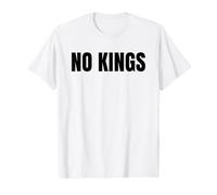 No Kings Sin Reyes Protesta Democracia Libertad Camiseta gráfica económica
