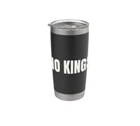 No Kings Sin Reyes Protesta Democracia Libertad Vaso térmico de acero inoxidable de doble pared