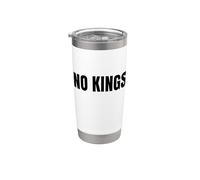 No Kings Sin Reyes Protesta Democracia Libertad Vaso térmico de acero inoxidable de doble pared