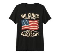 No Kings Since 1776 Fight Oligarchy Camiseta Premium