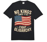 No Kings Since 1776 Fight Oligarchy Comfort Colors Adult Heavyweight T-Shirt