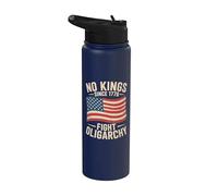 No Kings Since 1776 Fight Oligarchy Stainless Steel Insulated Water Bottle