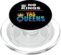 No Kings Yas Queens Rainbow Pride PopSockets PopGrip para MagSafe