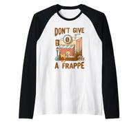 No le Des un Juego de Palabras de café Frappe Corgi Camiseta Manga Raglan
