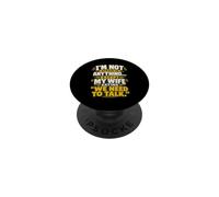 No le Tengo Miedo a Nada Excepto Esposa Esposo Divertido Meme PopSockets PopGrip Adhesivo