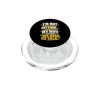 No le Tengo Miedo a Nada Excepto Esposa Esposo Divertido Meme PopSockets PopGrip para MagSafe