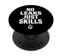 No Leaks Just Skills Blue Collar Plumber Plumbing PopSockets PopGrip Adhesivo