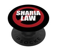 NO Ley Sharia - Ley Anti Sharia PopSockets PopGrip Adhesivo