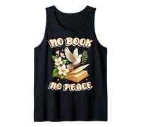 NO Libro NO Paz - DISEÑO DE Lectura para Amantes DE LOS Libros para Mentes CALMAS Camiseta sin Mangas