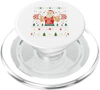 No Lift No Gift Santa Levantando Suéter Feo de Navidad PopSockets PopGrip para MagSafe