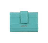 No Limits Billetera de mujer de cuero genuino, delgada y compacta, con protección RFID, tarjetero y compartimento para monedas, con caja, turquesa, Subtil, Casual