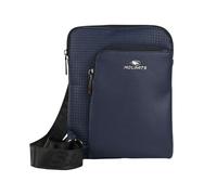 No Limits Bolso Bandolera Hombre - Piel Sintética Impermeable, Ajustable, Múltiples Bolsillos, Forro Naranja, Azul, Delgado