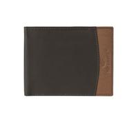 No Limits Cartera de Hombre de Piel Genuina, Bifold Elegante, Diseño Bicolor Delgado, Con Caja, Doppia Finestra