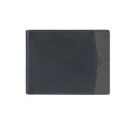 No Limits Cartera de Hombre de Piel Genuina, Bifold Elegante, Diseño Bicolor Delgado, Con Caja, Doppia Finestra
