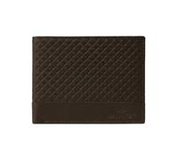 No Limits Cartera de Hombre en Piel Genuina, Diseño Elegante Trenzado, Con Caja de Regalo de Madera, marrón, Clásico, Clásico