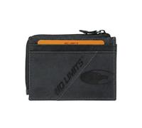 No Limits Cartera de piel auténtica con efecto envejecido, estilo vintage, para hombre y mujer, con caja, Girgio Antracita, Slim, Moderno