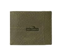 No Limits Cartera para hombre de piel auténtica, efecto elefante, tarjetero de crédito, con caja, verde militar, Classico No Monete, Clásico Sin Monedero