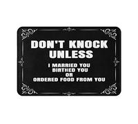 No Llames A Menos Que Me Haya Casado, Te Haya Casado O Te Haya Pedido Comida Felpudos Antideslizante Alfombra Exterior Absorbente Felpudos Entrada para Jardín Hogar Bañera 40X60Cm