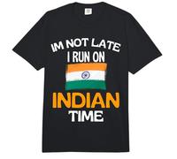 No llego Tarde Corro En Hora India Divertido India Comfort Colors Adult Heavyweight T-Shirt