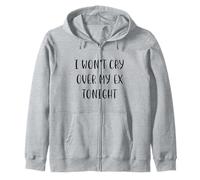 No lloraré por mi ex Esta Noche Funny Idea White Lie Party Sudadera con Capucha