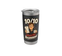 No lo recomendaría 10/10 Diseño divertido Vaso térmico de acero inoxidable de doble pared