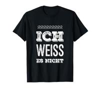 No lo sé en alemán Ich Weiss Es Nicht Camiseta