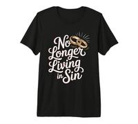 No Longer Living In Sin Matrimonio, Boda, Pareja - Camiseta Premium