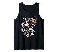 No Longer Living In Sin Matrimonio, Boda, Pareja - Camiseta sin Mangas
