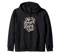 No Longer Living In Sin Matrimonio, Boda, Pareja - Sudadera con Capucha