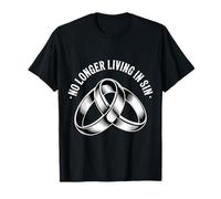 No Longer Living In Sin Pareja de Bodas matrimoniales |- Camiseta