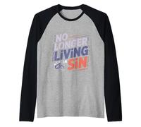 No Longer Living In Sin Pareja de Bodas matrimoniales Camiseta Manga Raglan