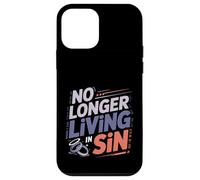 No Longer Living In Sin Pareja de Bodas matrimoniales Carcasa para iPhone 12 Mini