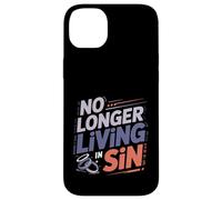 No Longer Living In Sin Pareja de Bodas matrimoniales Carcasa para iPhone 14 Plus